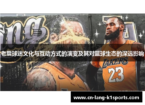 老詹球迷文化与互动方式的演变及其对篮球生态的深远影响